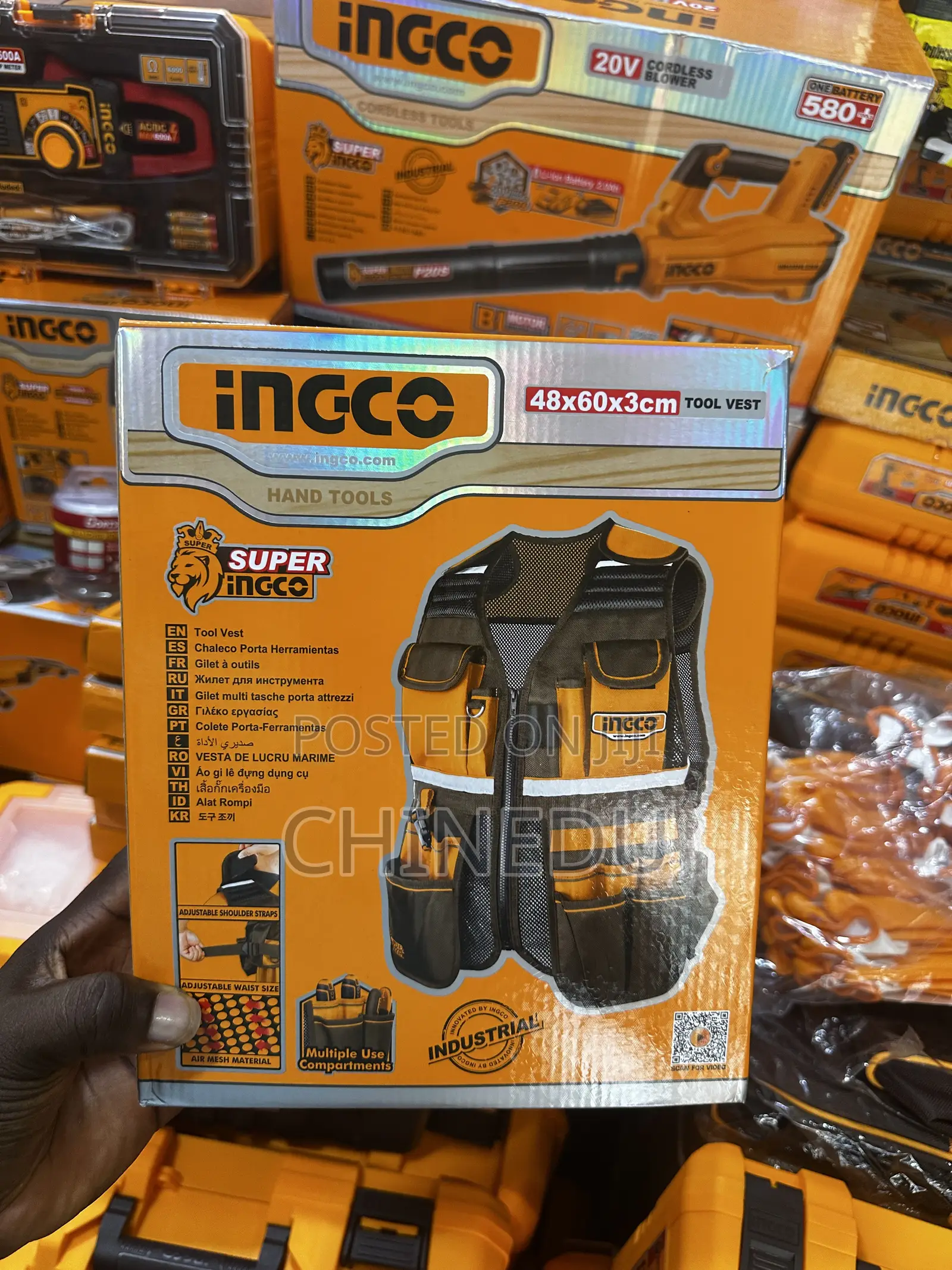 INGCO SUPER INGCO Industrial Tool Vest - 48x60x3cm