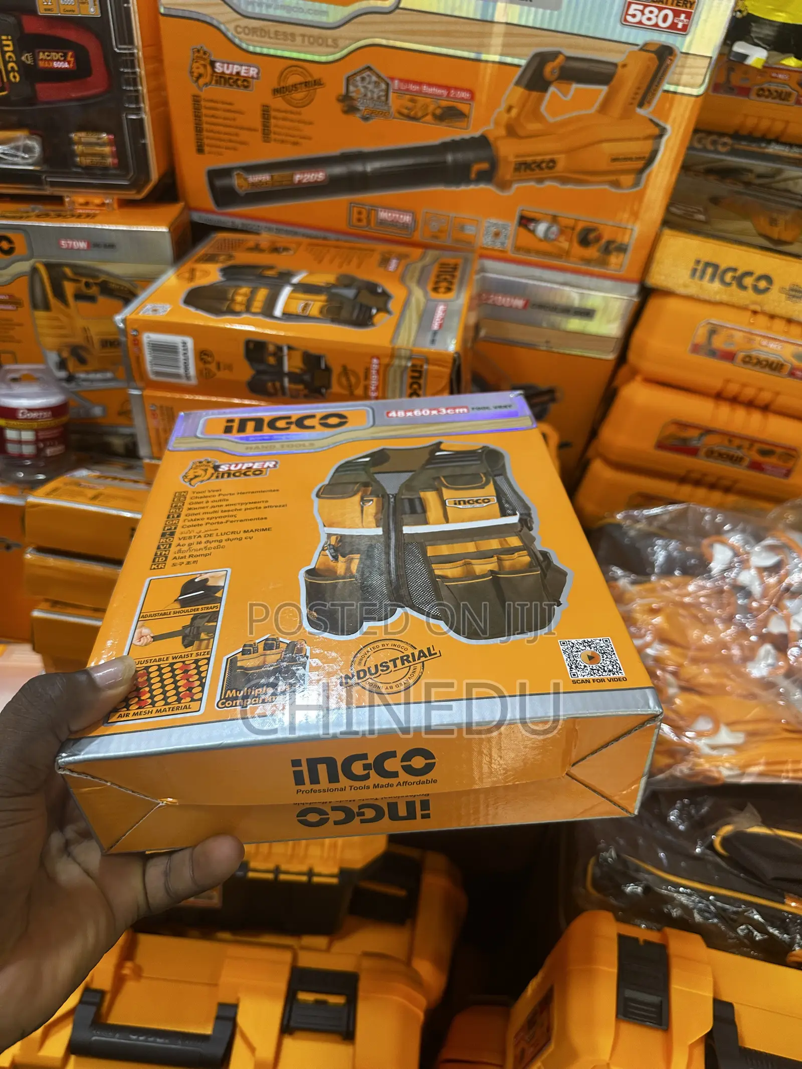 INGCO SUPER INGCO Industrial Tool Vest - 48x60x3cm