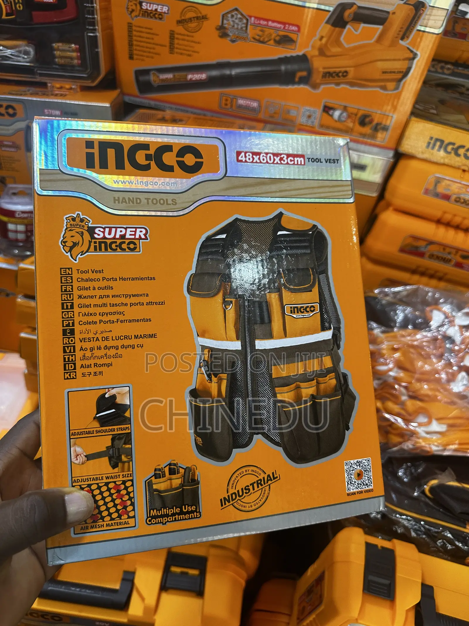 INGCO SUPER INGCO Industrial Tool Vest - 48x60x3cm