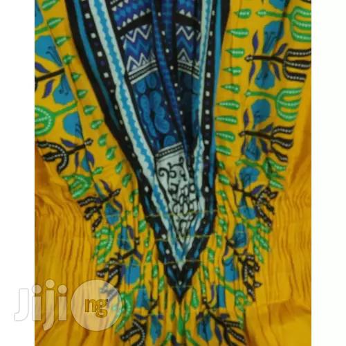 African Print Traditional Danshiki for Her - Yellow