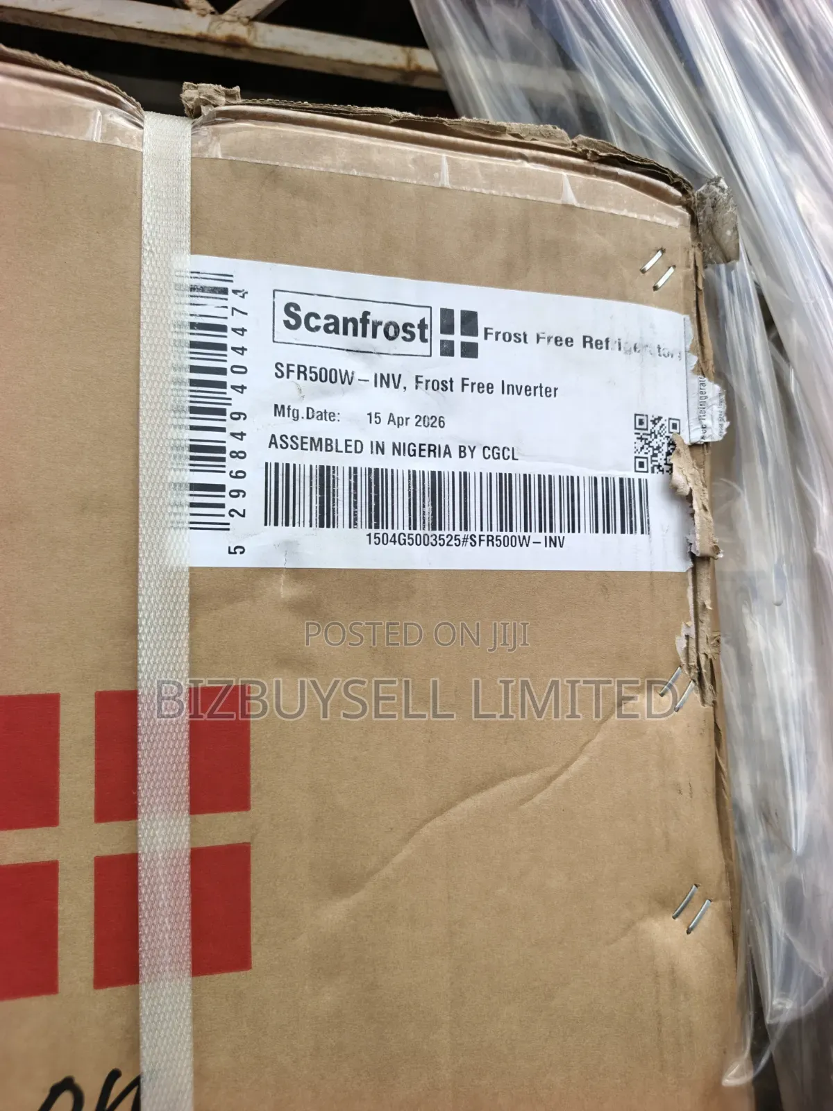 500L Double Doors Scanfrost Inverter Refrigerator