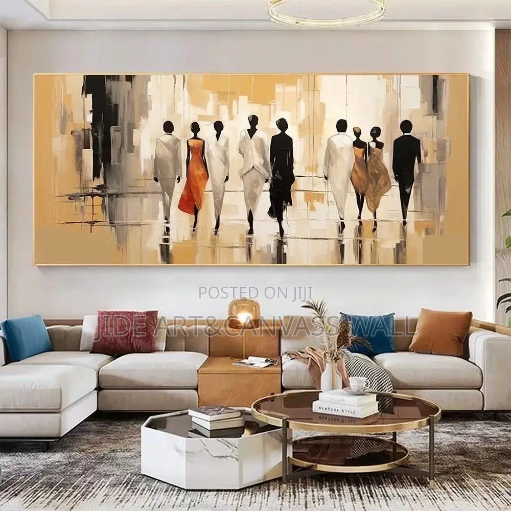 Abstract Wall Canvass Wooden Frames