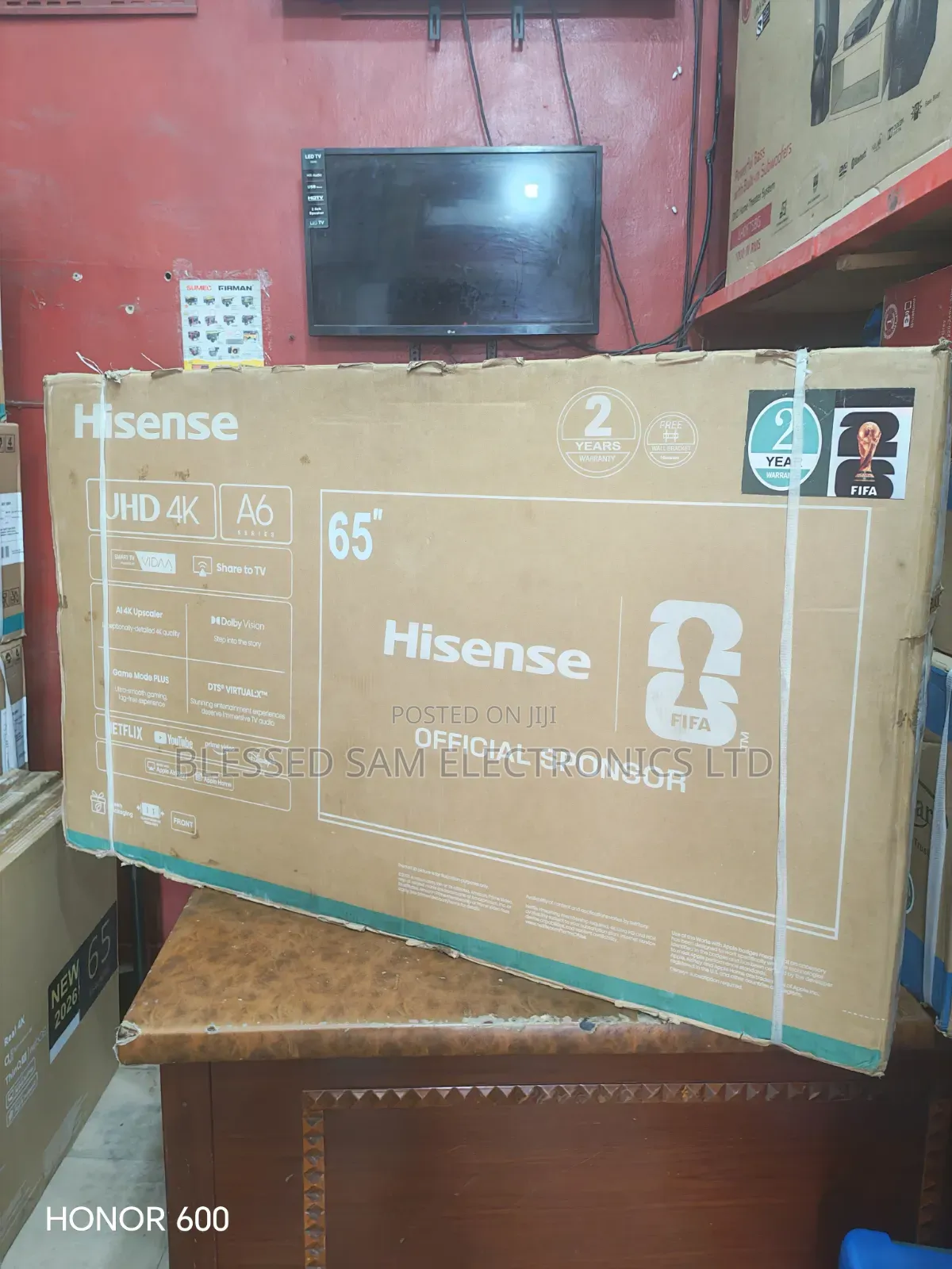 New Hisense 65" Inch Ai UHD Smart TV Frameless > ( Youtube , Netflix