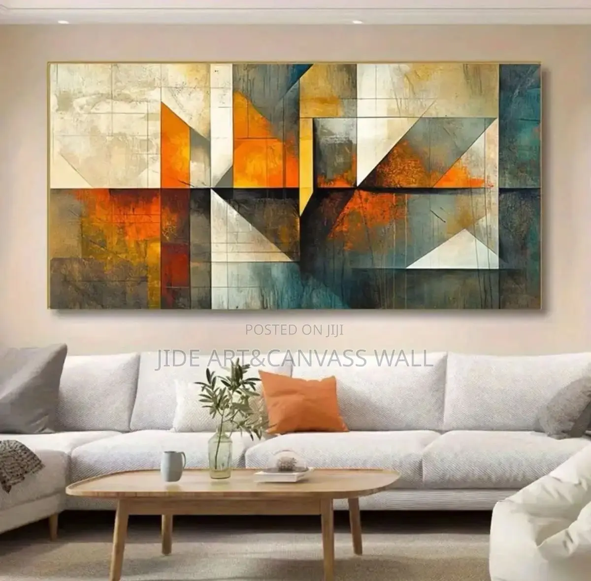 Abstract Wall Canvass Wooden Frames
