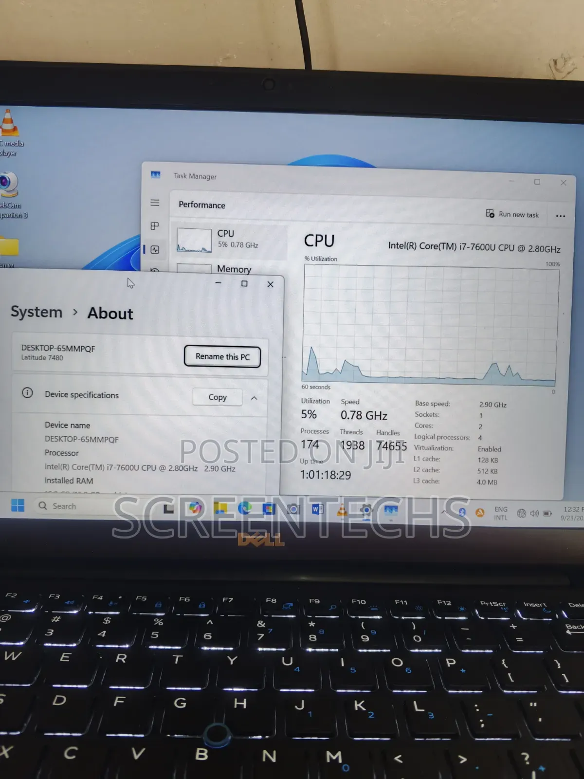 Laptop Dell Latitude 7480 8GB Intel Core i7 SSD 256GB