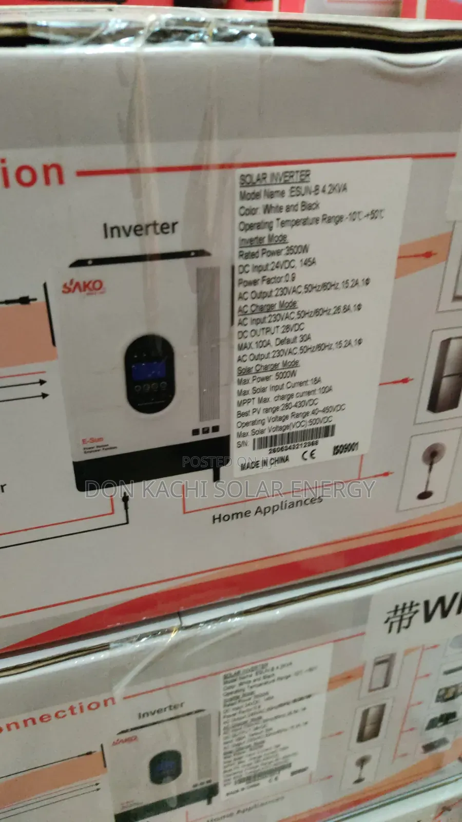 4.2kva 24v Sako Hybrid Solar Inverter, High Quality Product.
