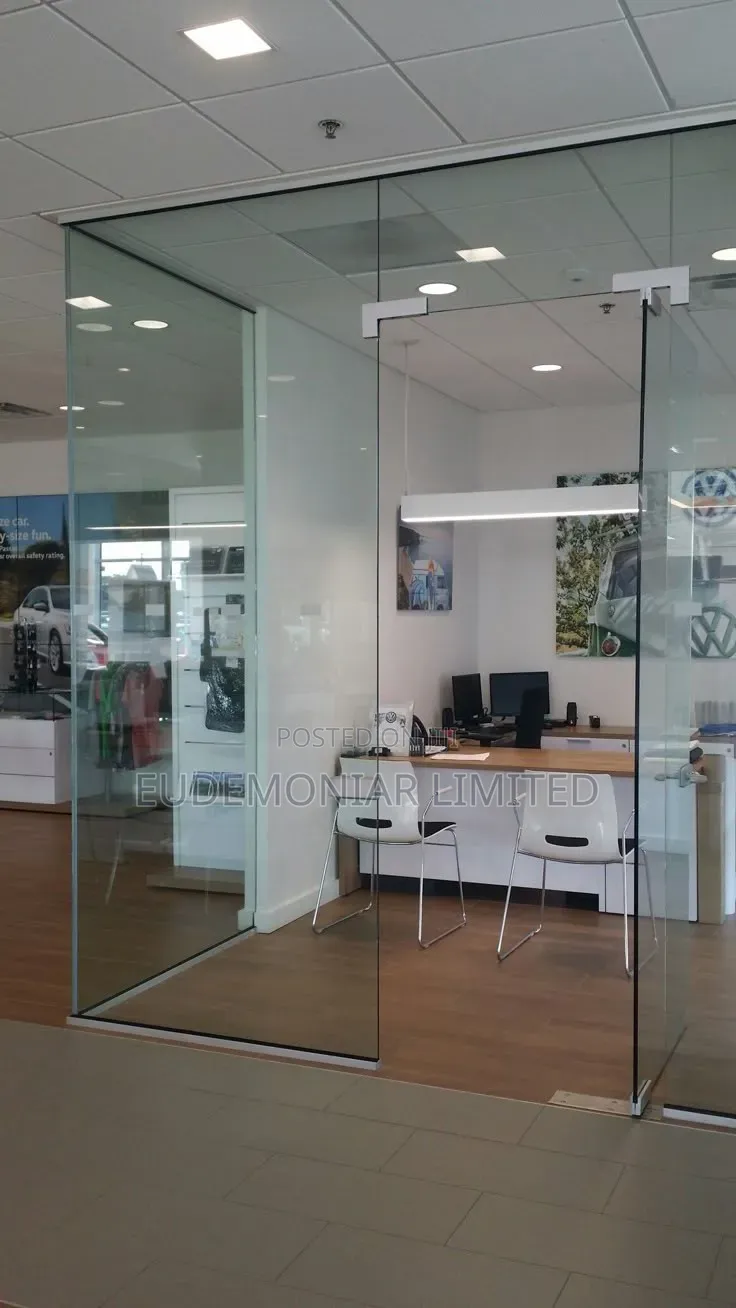 Frameless Glass Office Enclosure Installation