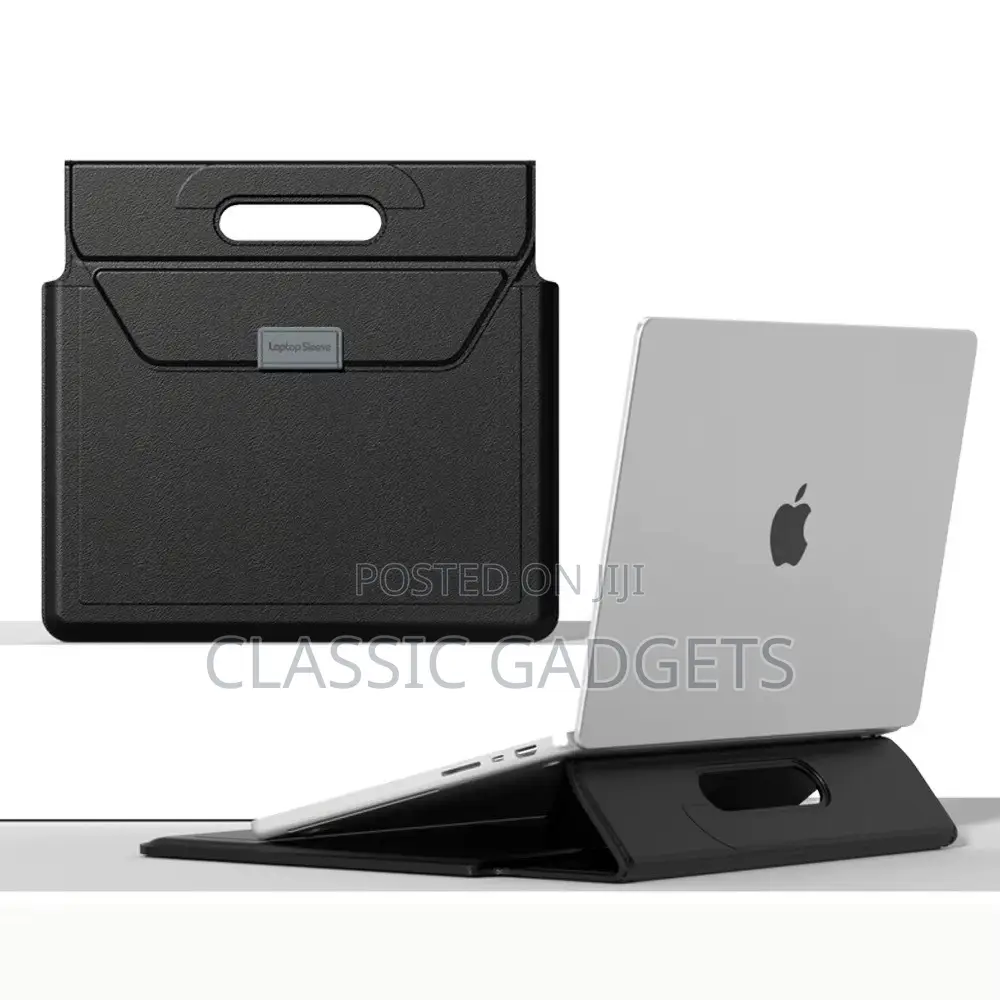 Pu Leather Laptop Sleeves With Stand for 14/13 Inches Laptop