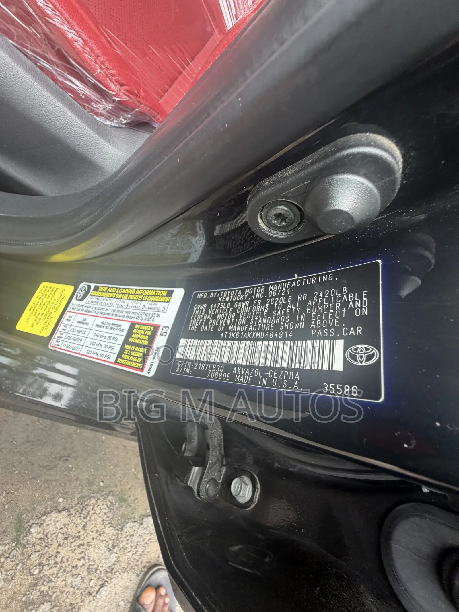Toyota Camry 2021 Black