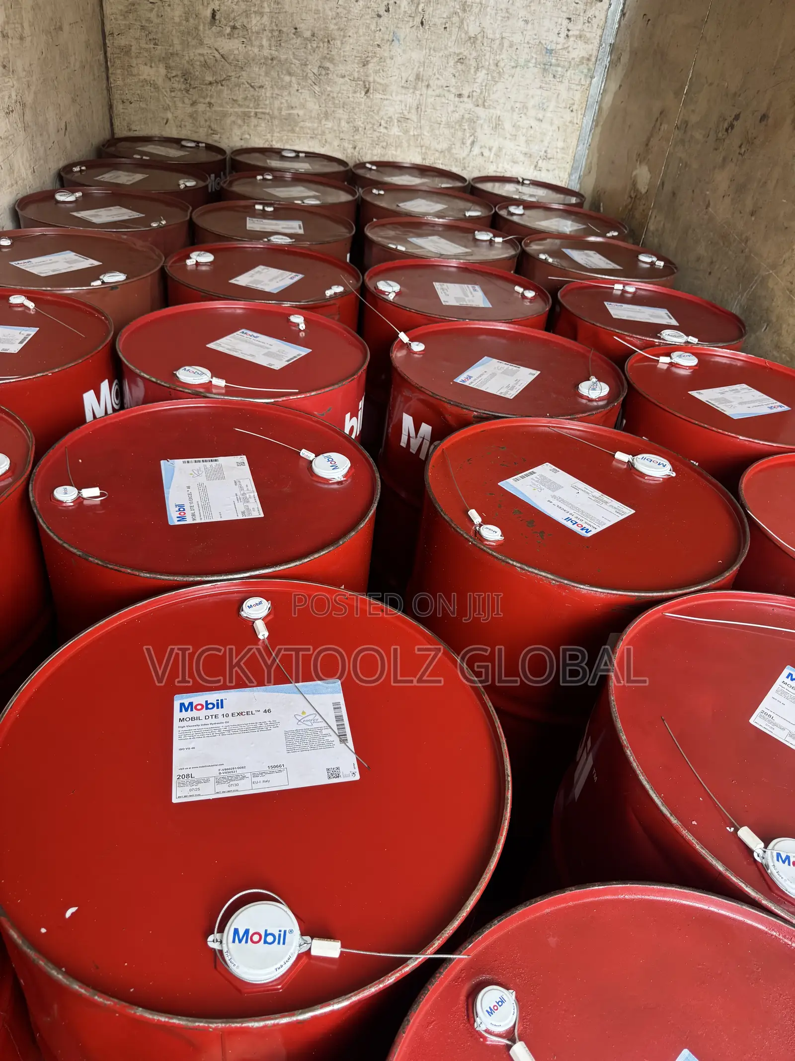 208Liter Drum of Mobil DTE 10 Excel 46 Anti-Wear Hydraulic Oil