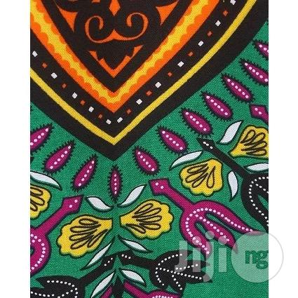 African Print Traditional Danshiki - Green