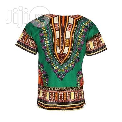 African Print Traditional Danshiki - Green