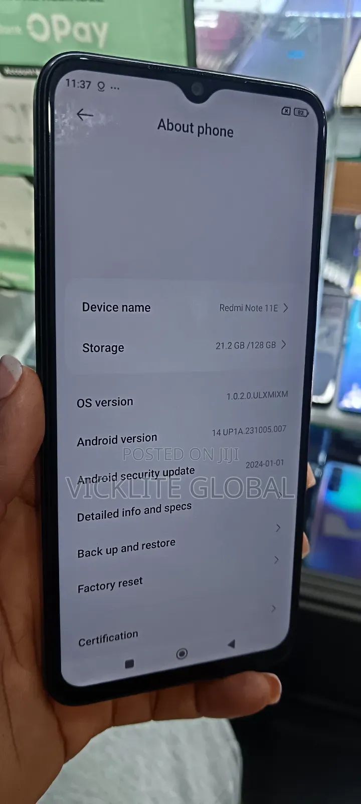 Xiaomi Redmi Note 11E 128 GB Black
