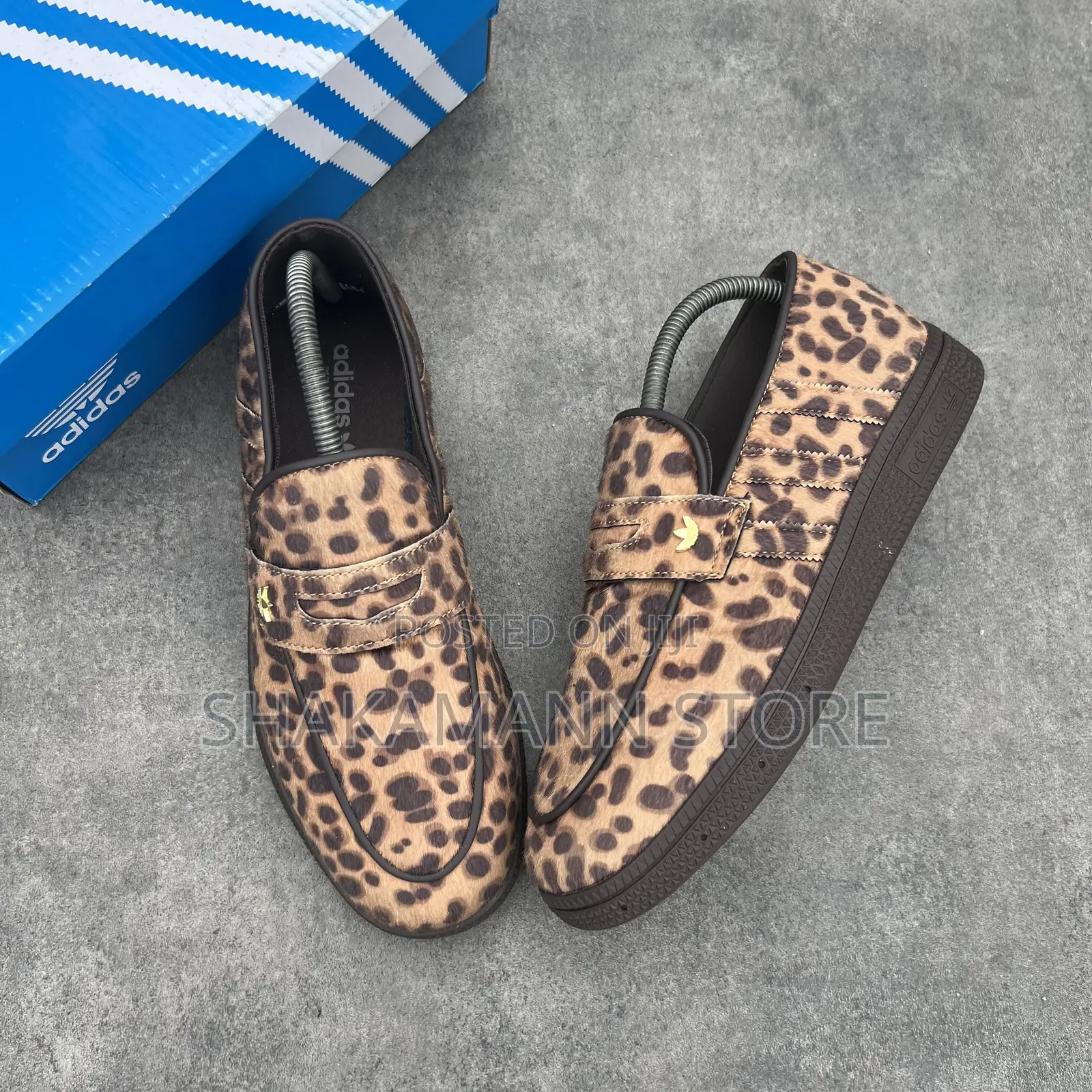 Original Adidas Loafers Leopard Print