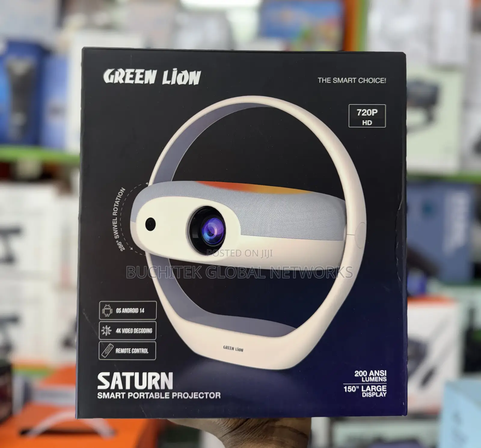 Greenlion Saturn Smart Portable Projector 200 Lumens