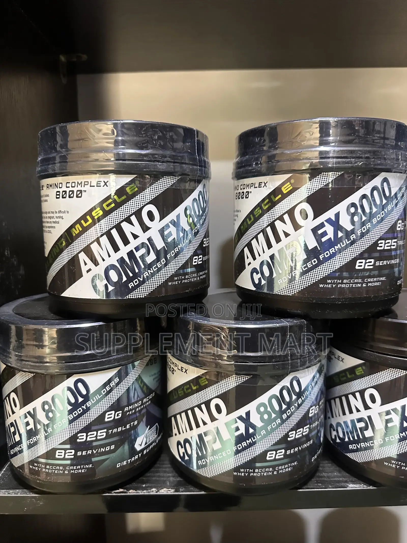 Amino 8000 Complex -With Creatine, BCCAs Whey Protein - 82 Servings