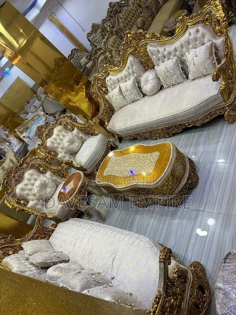 Exquisitely Finished 8-Seater Egyptian Royal Sofa