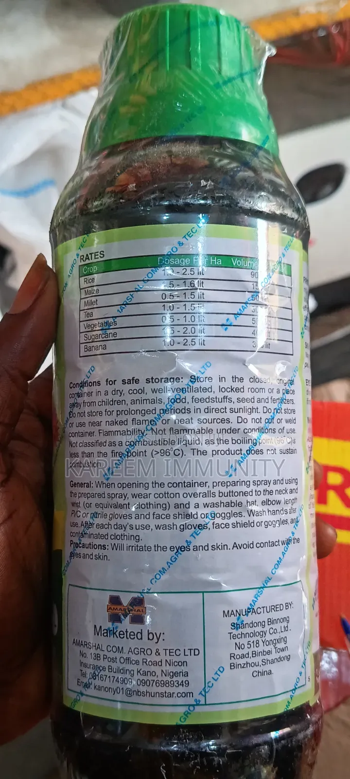 SHI Insecticide Mostly Use for Weed