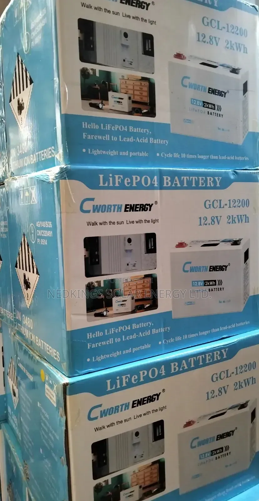 2.5kwh 12V Cworth Lithium Battery