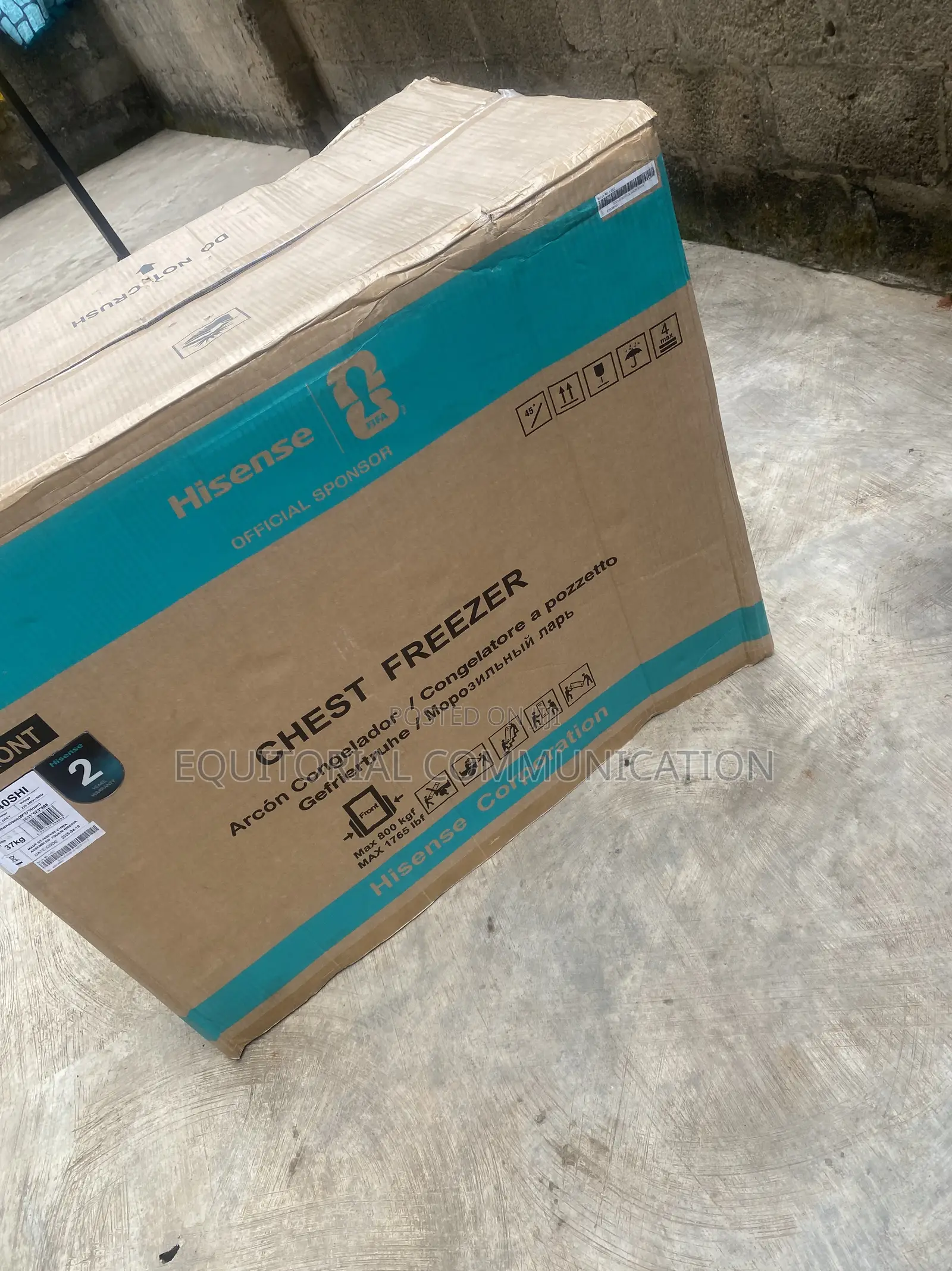 Hisense FC340SHI Chest Freezer Inverter 250 Liters 220–240V 37KG