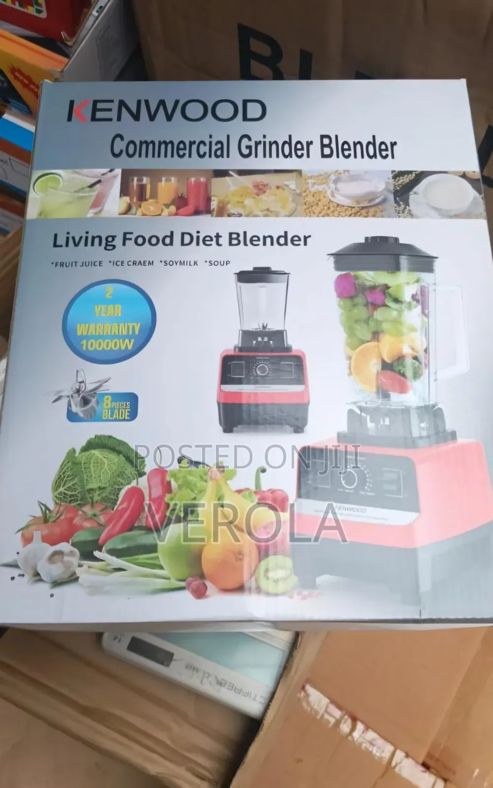 Kenwood Commercial Grinder Blender – 10,000W, 8-Blade
