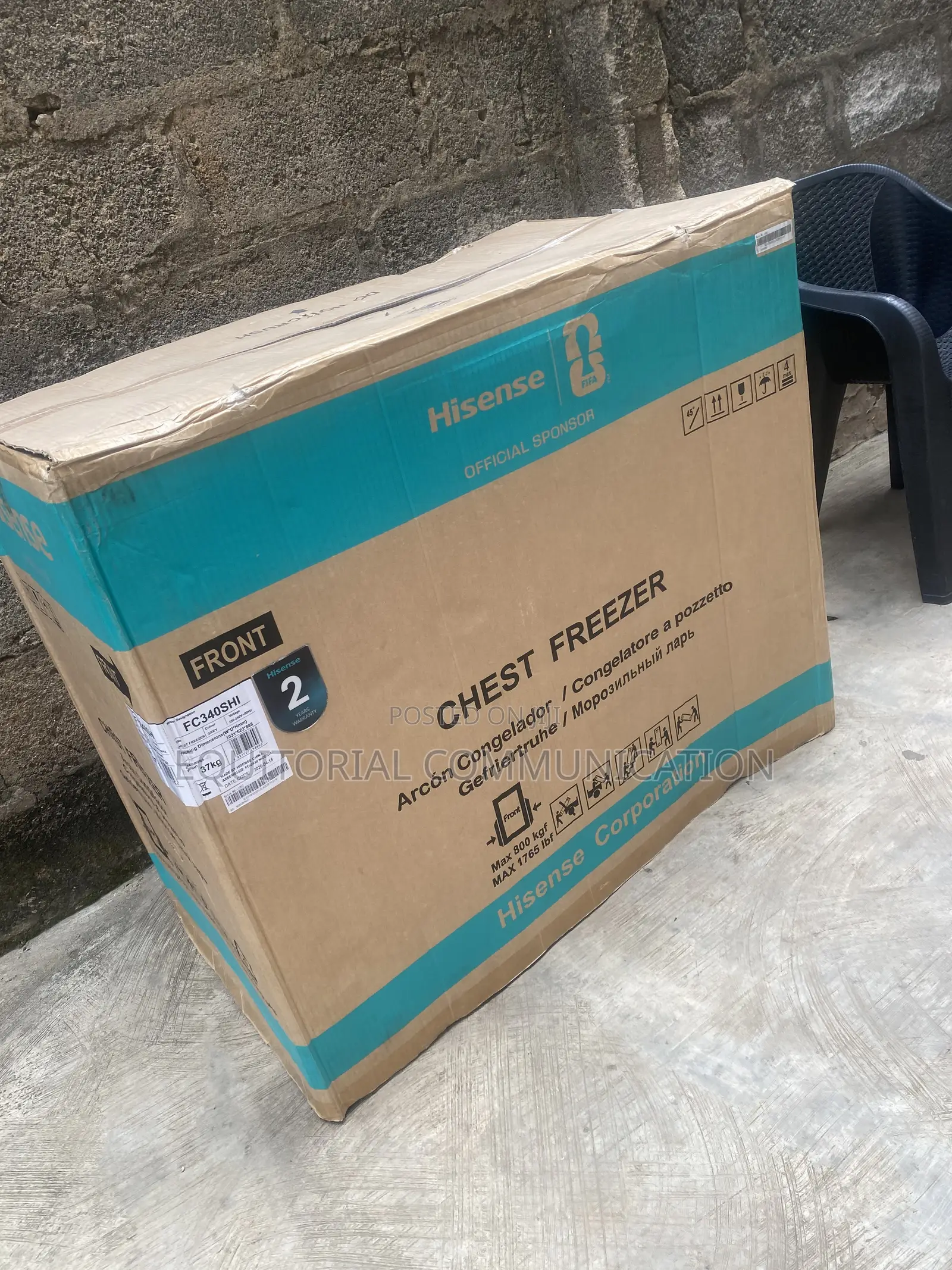Hisense FC340SHI 250L Freezing Chest Unit Inverter 220–240V 37KG