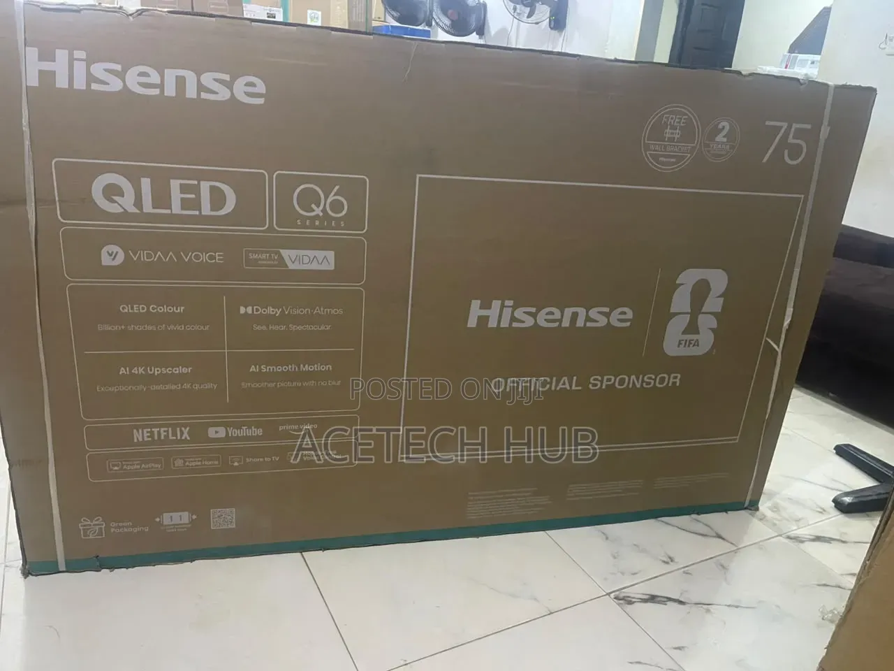 Hisense 75 Inches QLED Smart TV – Stunning Picture Quality