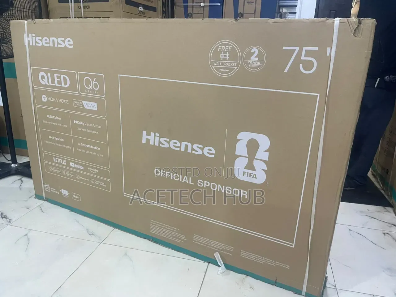 Hisense 75" QLED Smart TV – Big Screen Entertainment