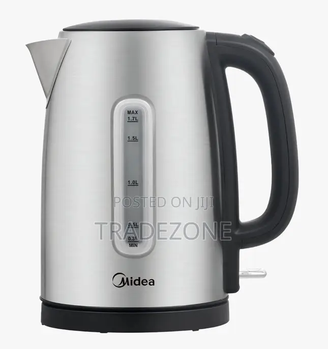 Midea 1.7L Stainless Steel Kettle With Water Window MK-17S40A2