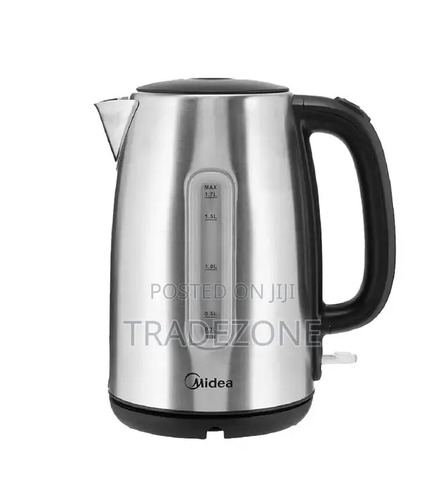Midea 1.7L Stainless Steel Kettle With Water Window MK-17S30A2