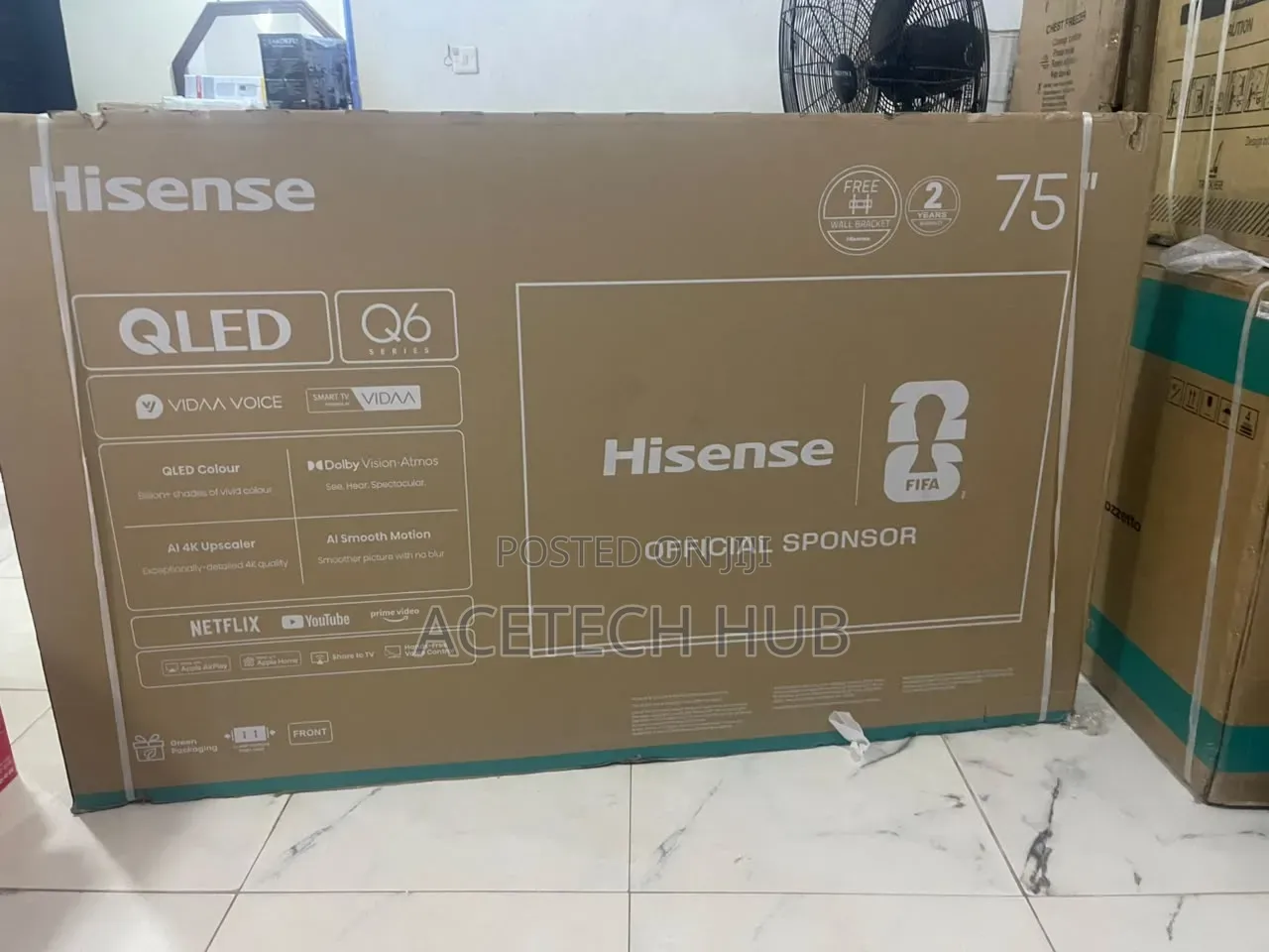 Hisense 75" QLED TV – Crystal Clear Display