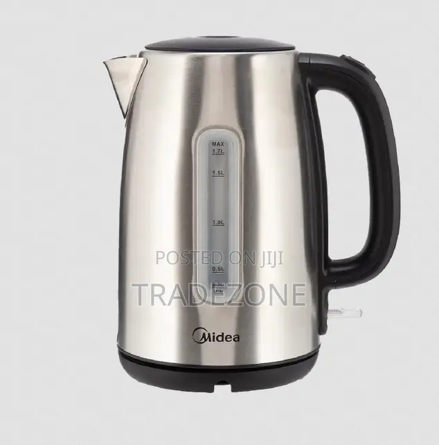 Midea 1.7L Stainless Steel Kettle With Water Window MK-17S30A2