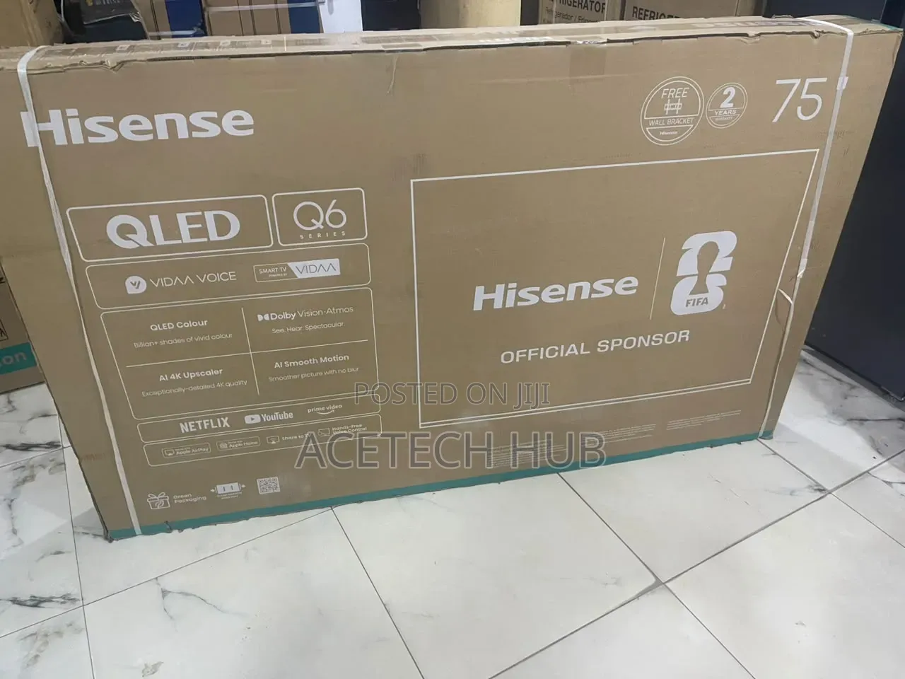 Hisense 75" QLED TV – Entertainment in Full View