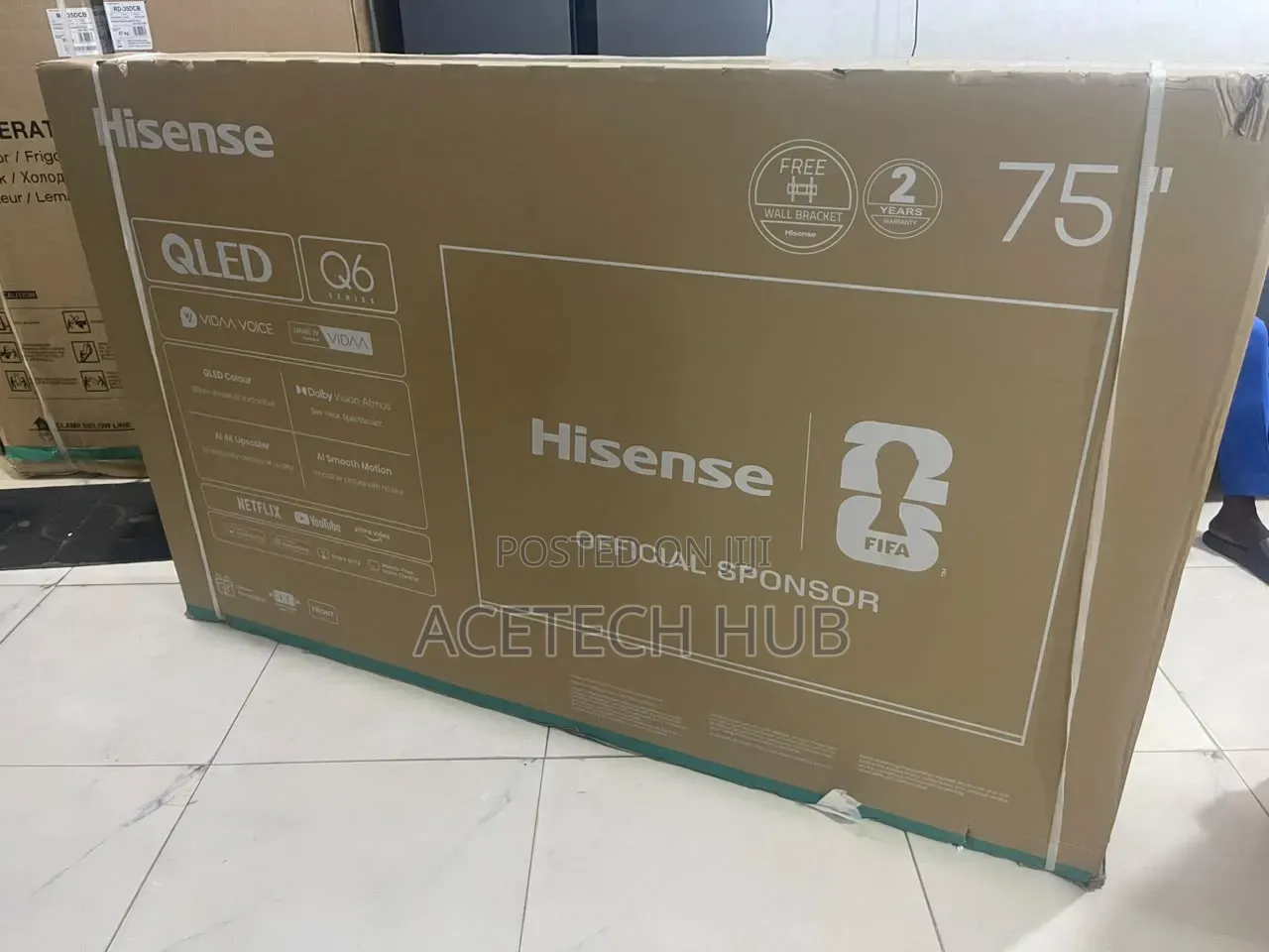 Hisense 75" QLED TV – Entertainment in Full View