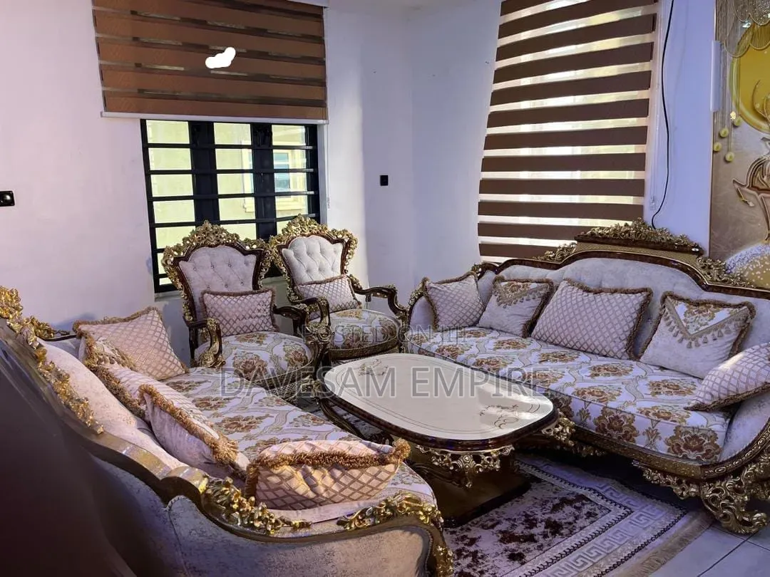 Exquisitely Crafted Luxury Egyptian 8-Seater Royal Sofa