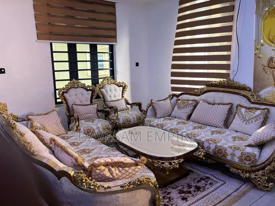 Exquisitely Crafted Luxury Egyptian 8-Seater Royal Sofa