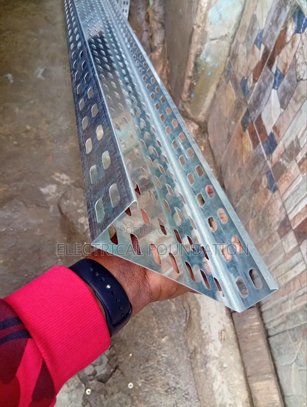 200mm*50mm Galvanized Cable Tray 3 Metres Length
