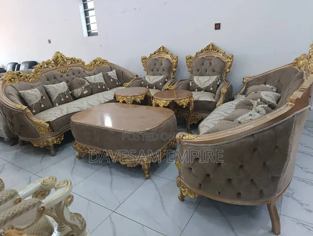 Elegant Egyptian 8-Seater Royal Sofa, Crafted for Luxury.