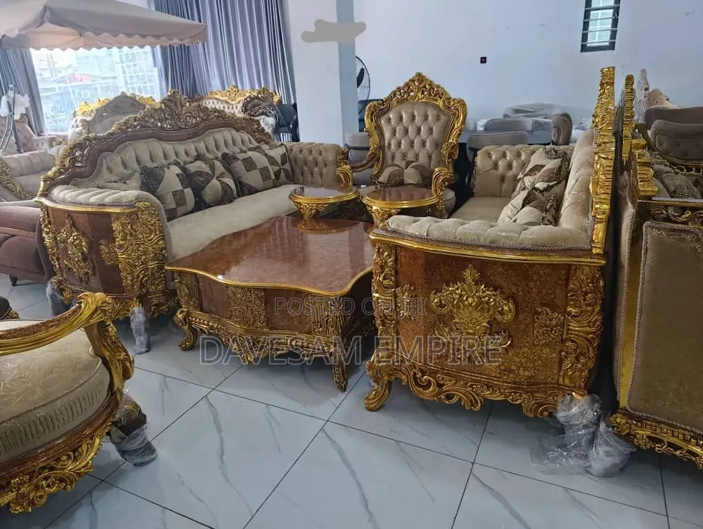 Luxuriously Crafted Egyptian 8-Seater Royal Sofa.