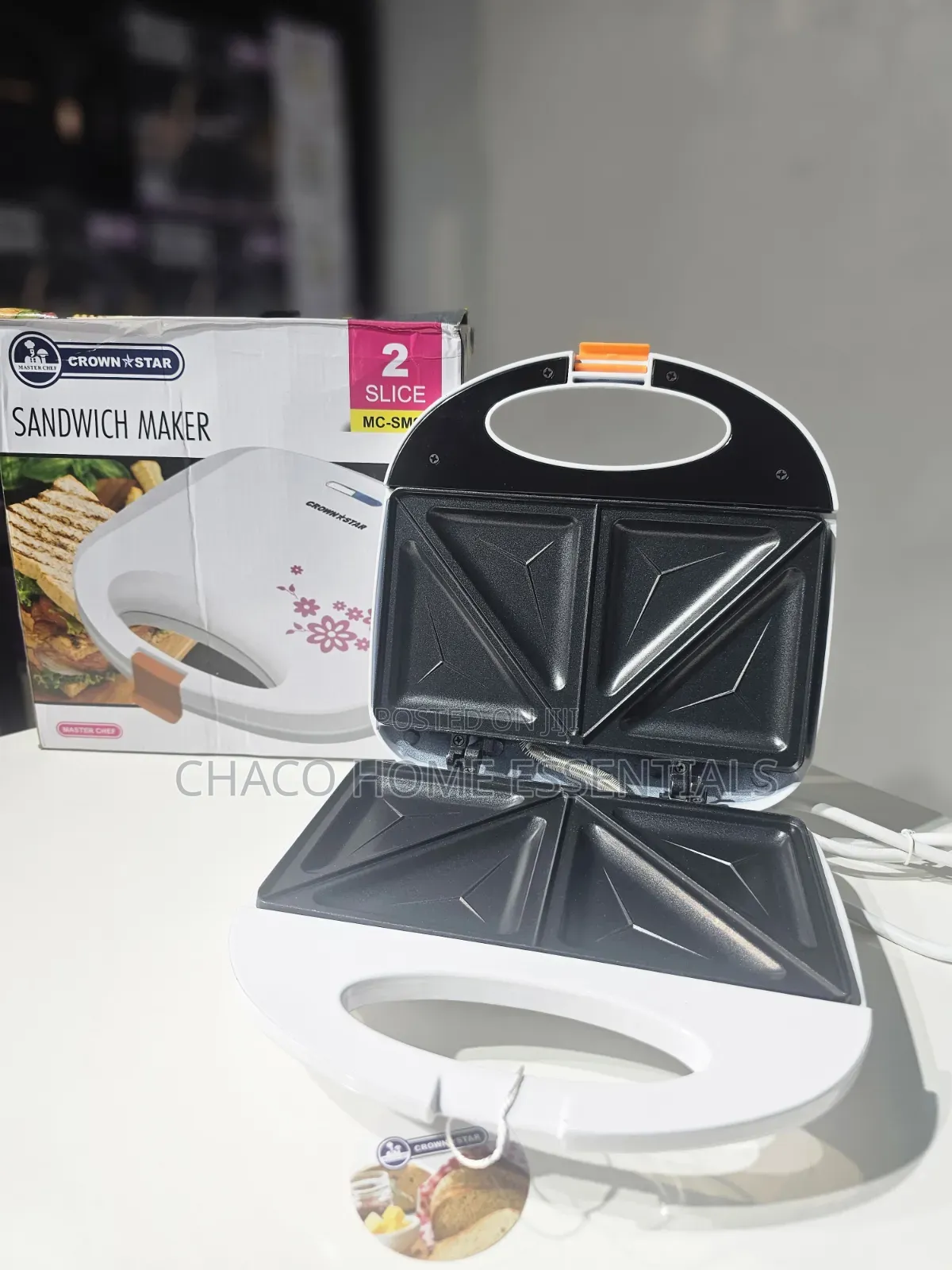 Crownstar / Masterchef 2-Slice Electric Sandwich Maker / Toaster