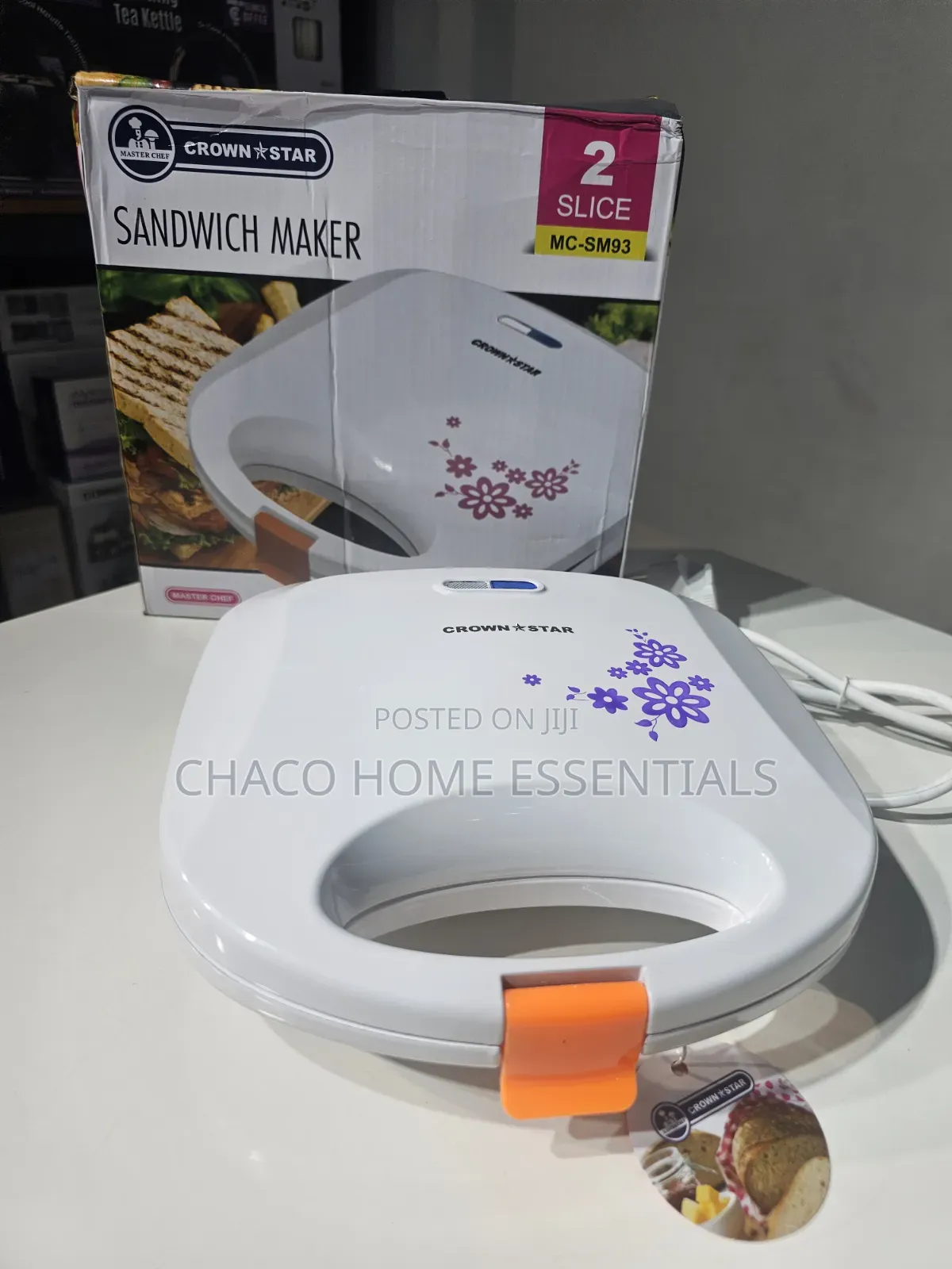 Crownstar / Masterchef 2-Slice Electric Sandwich Maker / Toaster