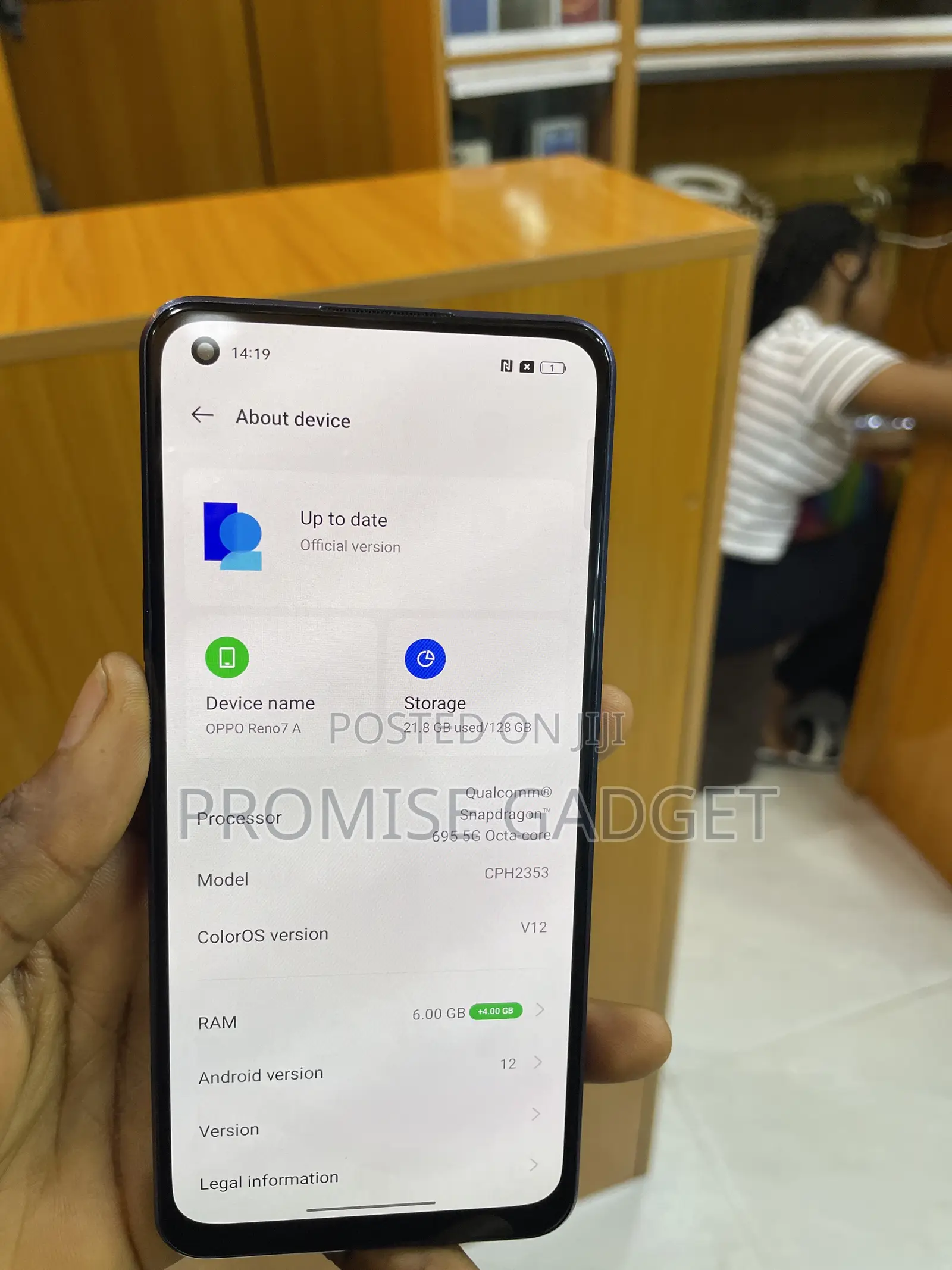 Oppo Reno7 128 GB Blue