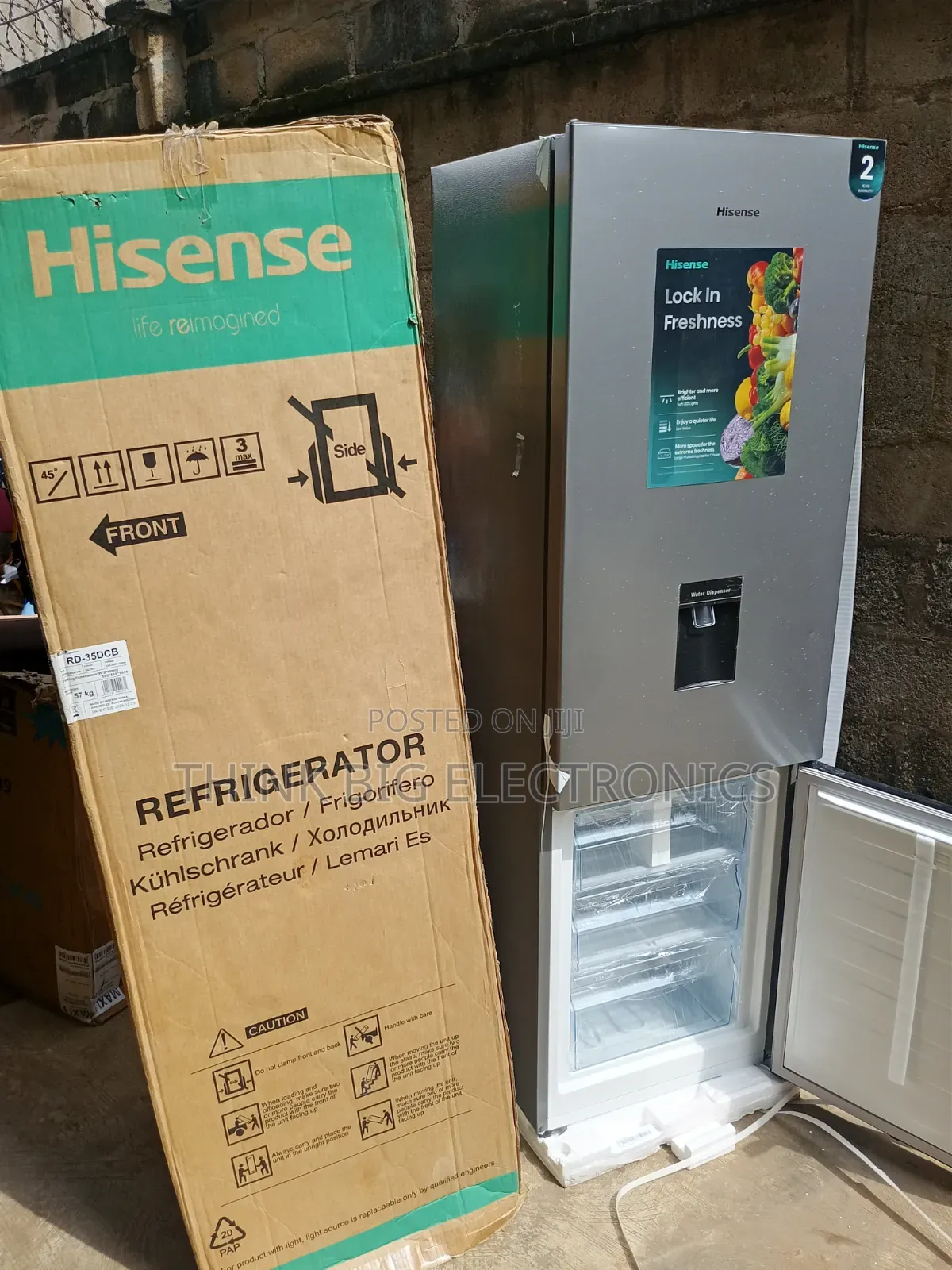 Hisense 35DCB 264L Eco-Friendly Low Noise Bottom Freezer Refrigerator
