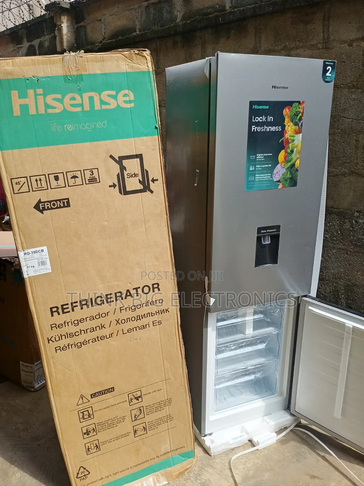 Hisense 35DCB 264L Eco-Friendly Low Noise Bottom Freezer Refrigerator