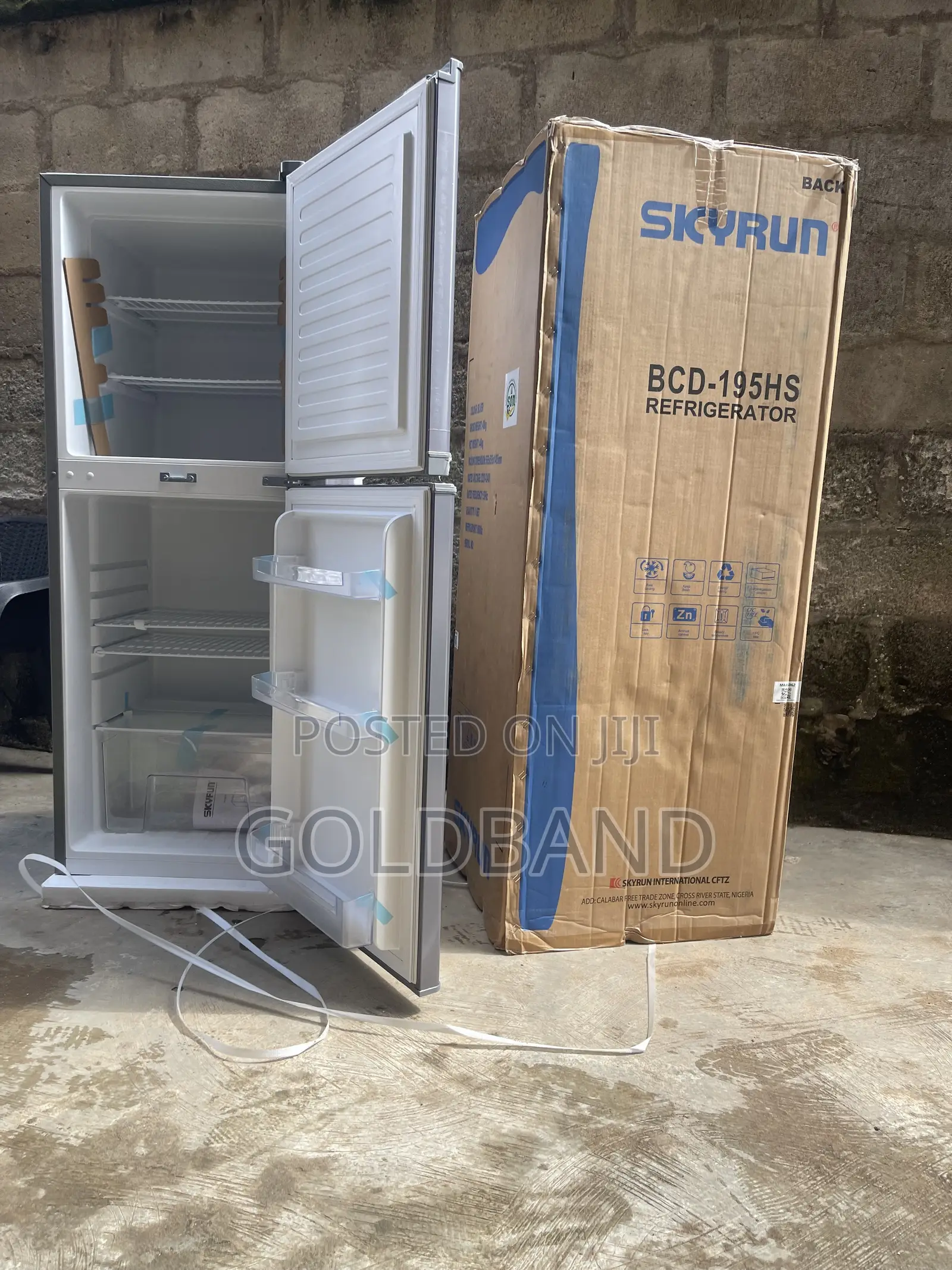 Skyrun 195L Double Door Refrigerator – Smart Space, Cool Results
