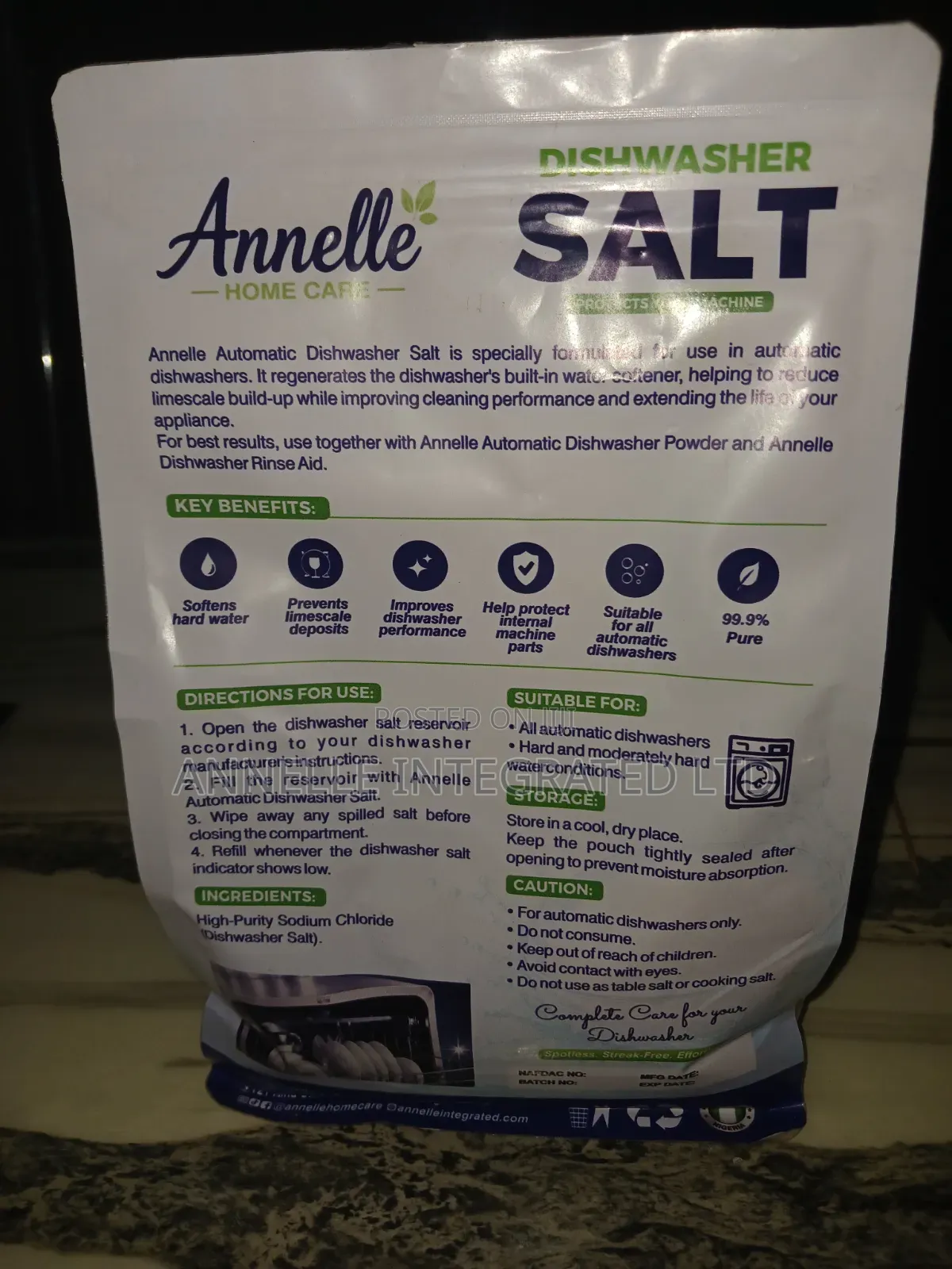 Annelle Dishwasher Salt