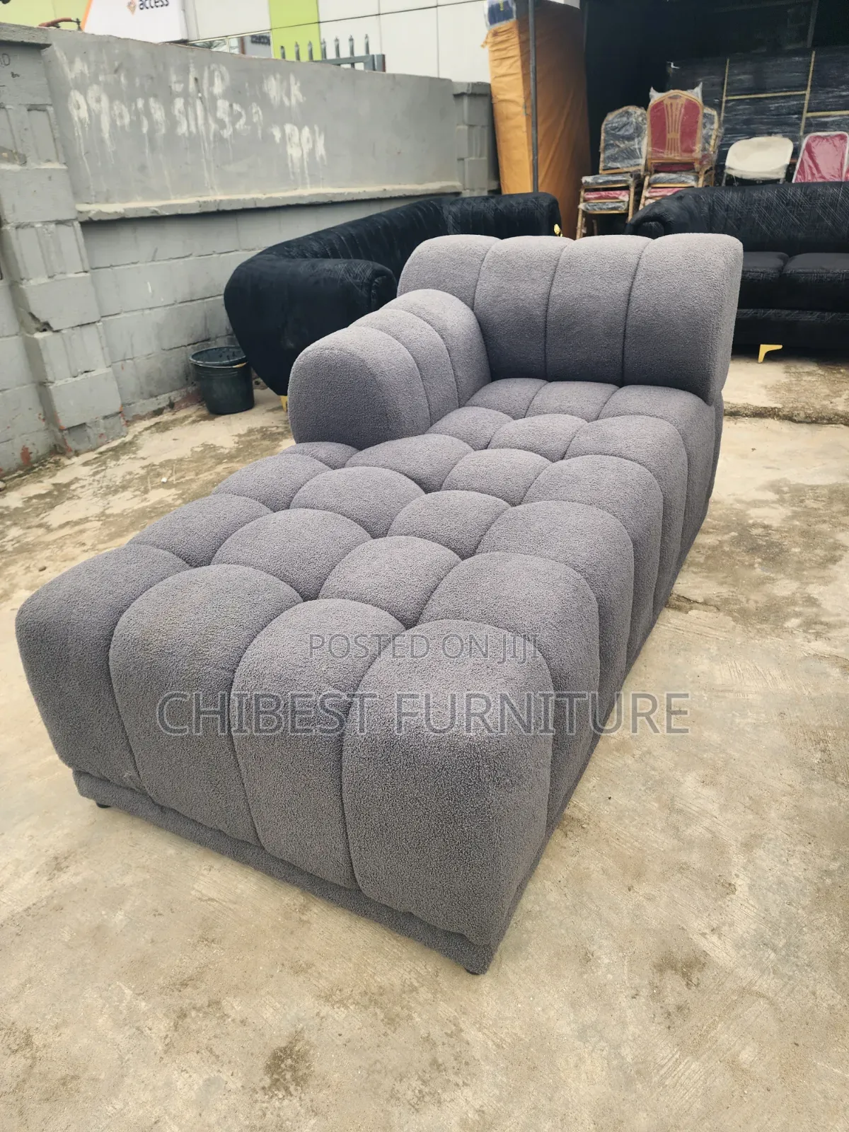 Ulphostery Padded L-Shaped Sofa Couch.