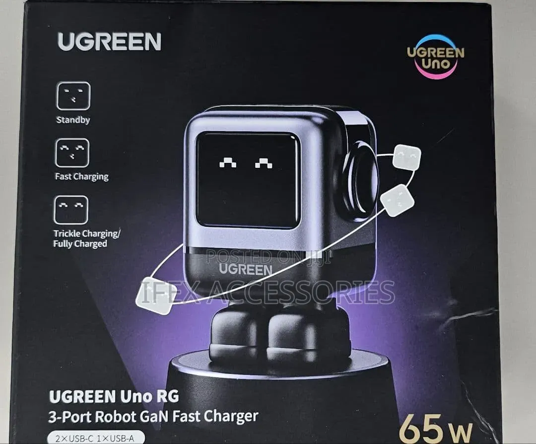 UGREEN Uno RG 3-Port Robot GaN Fast Charger