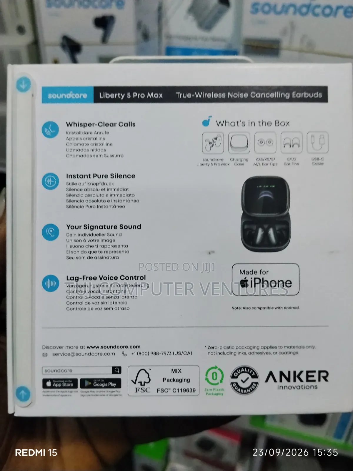 Anker Ai Note -Takinh Earbuds(liberty 5 Pro Max)