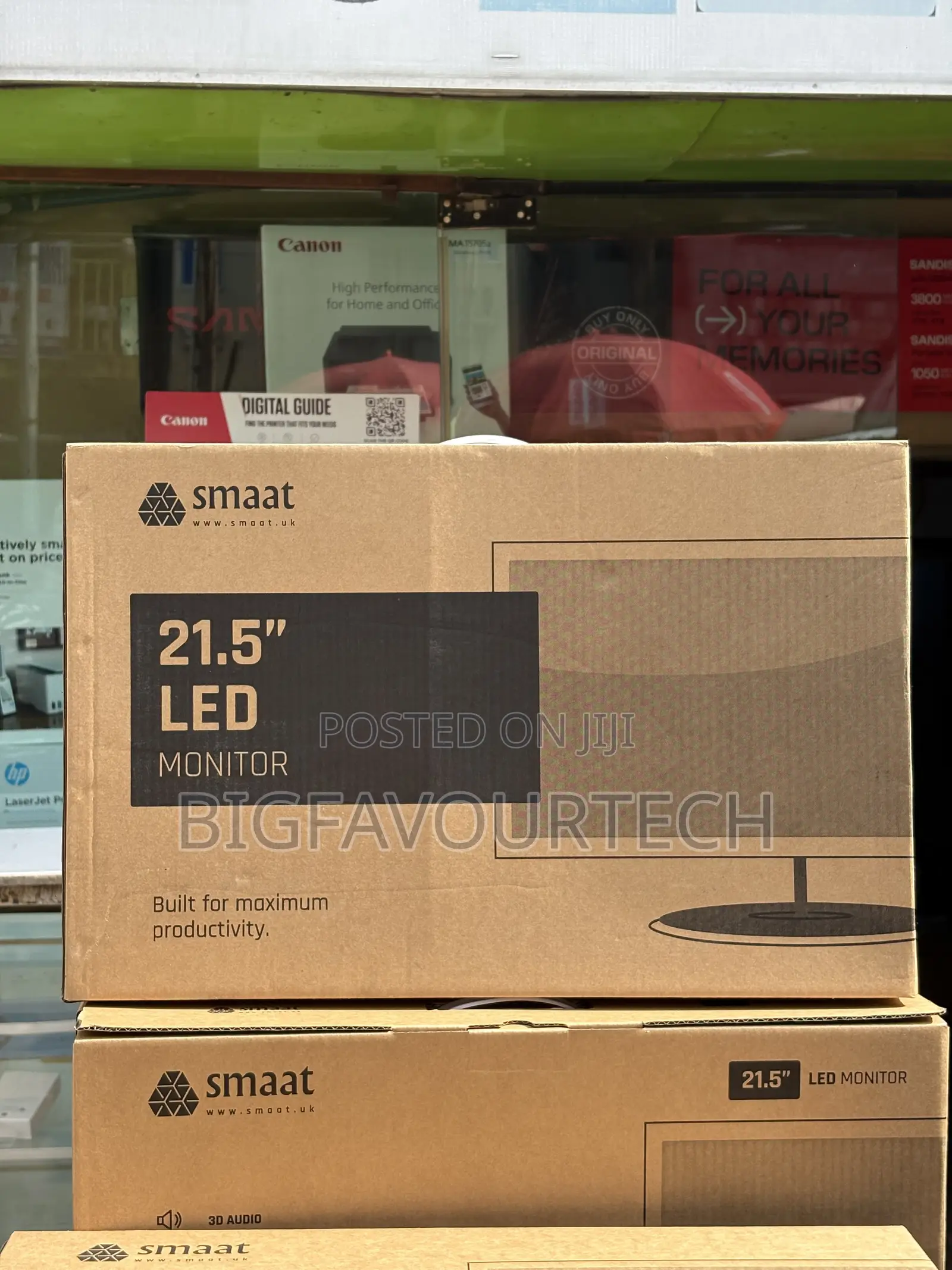 SMAAT SNM220HT 21.5 Inch Full HD LED Monitor - HDMI, VGA - Black